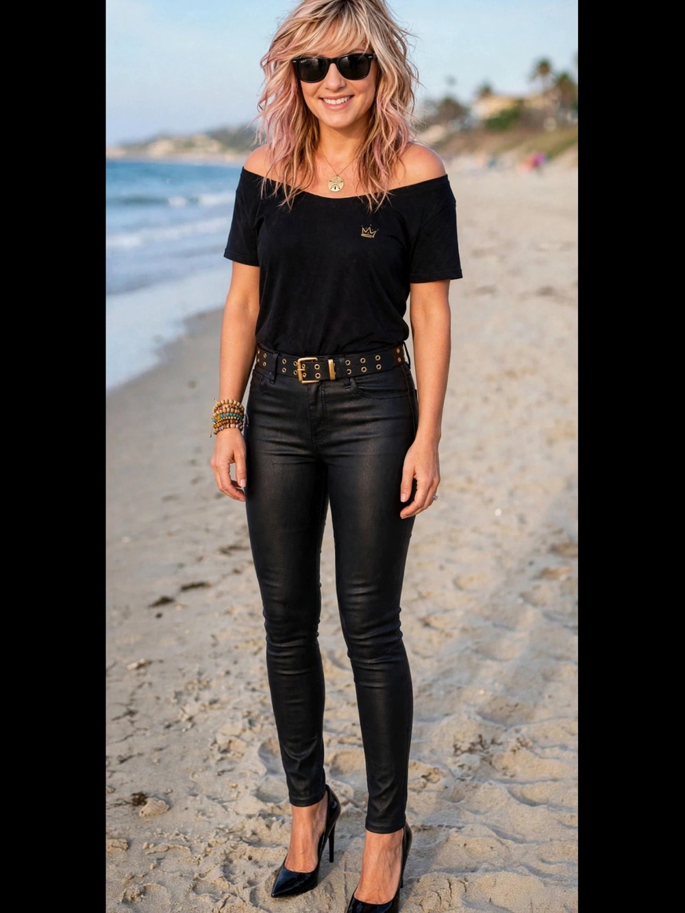 WHITE HOUSE BLACK MARKET - Women’s black coated - curvy Hi Rise - skinny jean